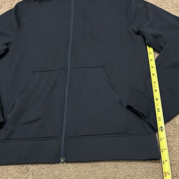 Lululemon Men’s City Sweat Zip Hoodie Thermo Heathered Nautical Navy Jacket Sz S - Picture 3 of 8